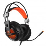 SADES Gaming Headset A6, multiplatform, USB, LED, μαύρα