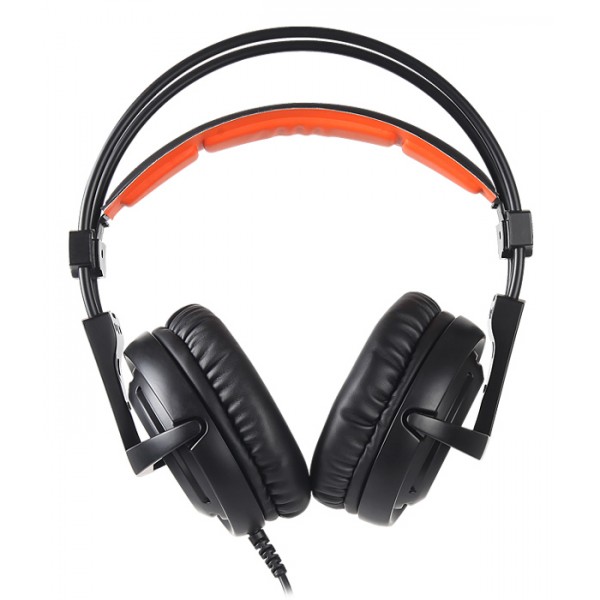 SADES Gaming Headset A6, multiplatform, USB, LED, μαύρα