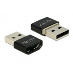 DELOCK Adapter USB 2.0 σε HDMI-A female, Black