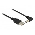 DELOCK Καλώδιο από USB σε DC 5.5 x 2.1mm, γωνιακό, 1.5m