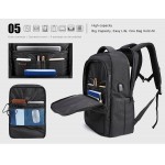 ARCTIC HUNTER τσάντα πλάτης B00120C-GY, laptop, USB, αδιάβροχη, γκρι