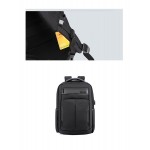 ARCTIC HUNTER τσάντα πλάτης B00121C-BK, laptop, USB, αδιάβροχη, μαύρη