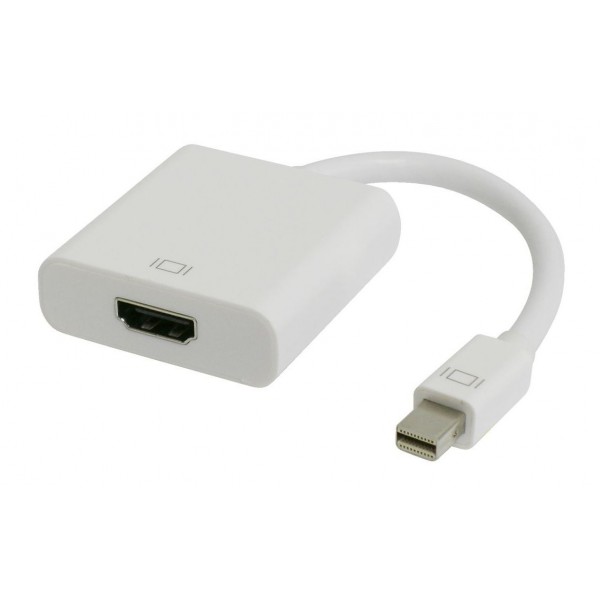 POWERTECH μετατροπέας Mini DisplayPort CAB-DP036 σε HDMI 1.4 (F), λευκό