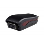 POWERTECH Μετατροπέας HDMI 19pin σε VGA, με audio jack, USB power, Black