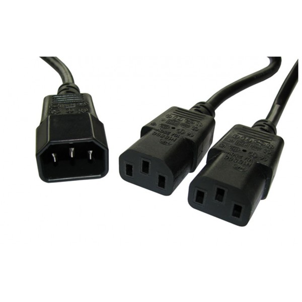 Powertech καλώδιο power cord F/2xM (3PIN)-1.5M