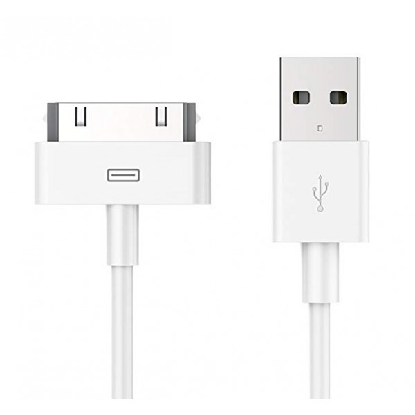 POWERTECH Καλώδιο USB 2.0 σε iPad και iPhone 4/4S, 1m, White