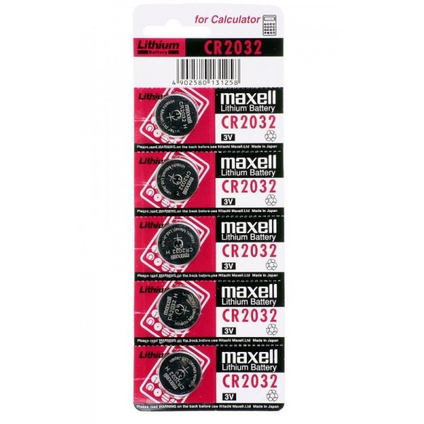 MAXELL Μπαταρία λιθίου CR2032, 3v, 5τμχ