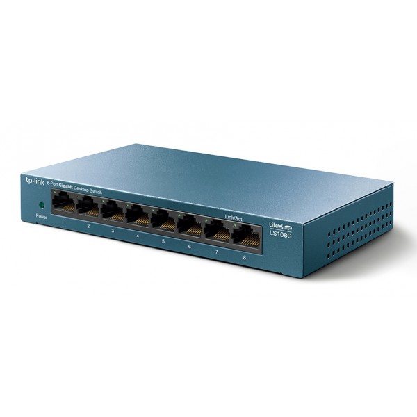 TP-LINK Desktop Switch LS108G, 8-port 10/100/1000Mbps, Ver. 1.0