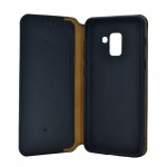 POWERTECH Θήκη Slim Leather για Samsung A5 2018, μαύρη