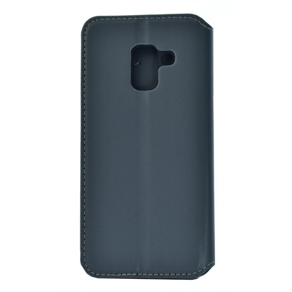 POWERTECH Θήκη Slim Leather για Samsung A5 2018, γκρι