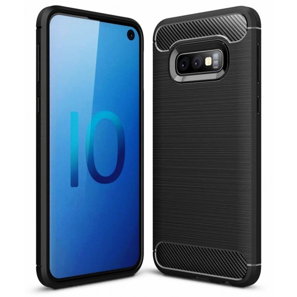 POWERTECH Θήκη Carbon Flex για Samsung Galaxy S10e, μαύρη