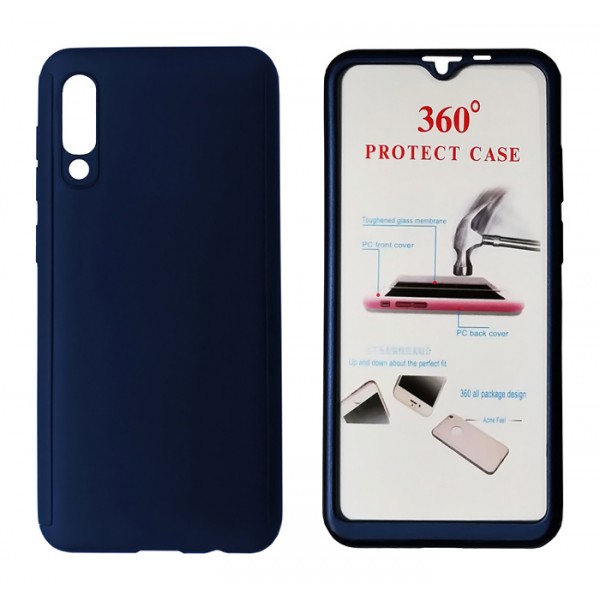 POWERTECH Θήκη Body 360° με Tempered Glass για Xiaomi Mi 9, μπλε