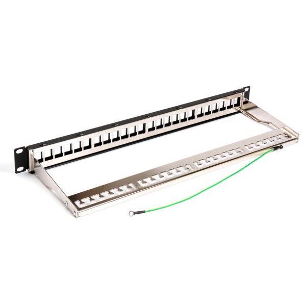 POWERTECH patch panel για rack NETW-0013, 24-port, 1U