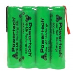 POWERTECH επαναφορτιζόμενη μπαταρία PT-791 800mAh, AAΑ (HR03), 4τμχ