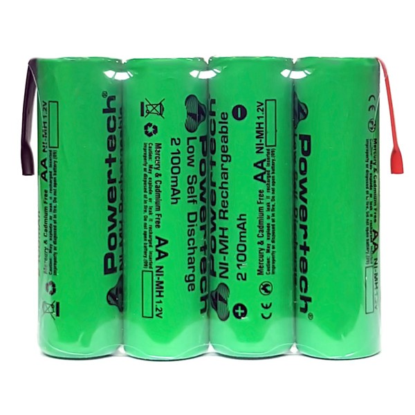 POWERTECH επαναφορτιζόμενη μπαταρία PT-794 2100mAh, AΑ (HR6), 4τμχ