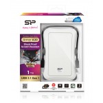 SILICON POWER εξωτερικός HDD 1TB Armor A30, USB 3.1, λευκό