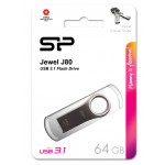 SILICON POWER USB Flash Drive Jewel 80, 64GB, USB 3.0, Titanium