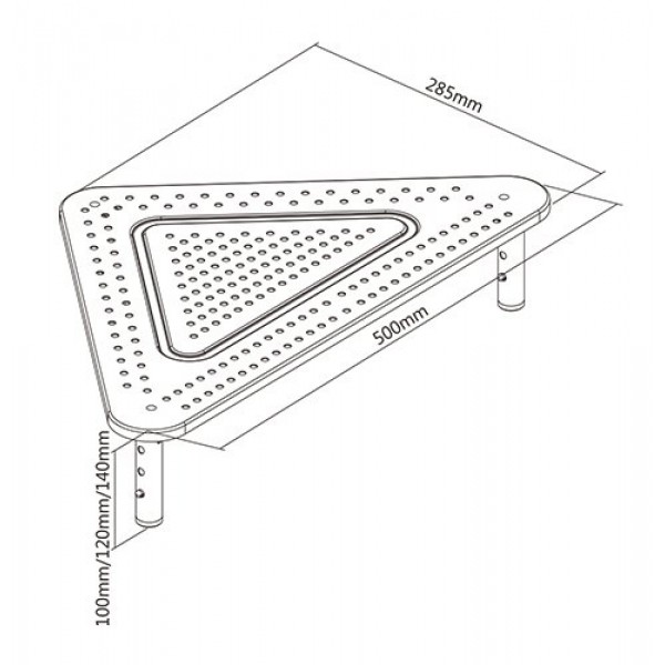 BRATECK Επιτραπέζια βαση STB-083, για οθόνη 13"-27", έως 20kg