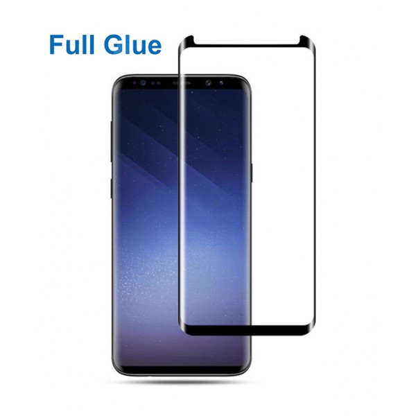 POWERTECH Tempered Glass 3D, Mini, Full glue, για Samsung S8 Plus, Black