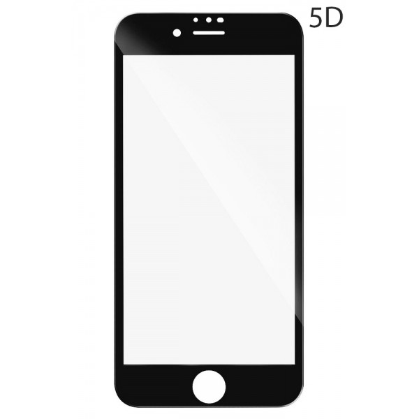 POWERTECH Tempered Glass 5D Full Glue για iPhone 8, Black