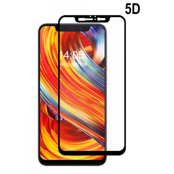 POWERTECH Tempered Glass 5D Full Glue για Xiaomi Redmi Mi 8/8 Pro, Black