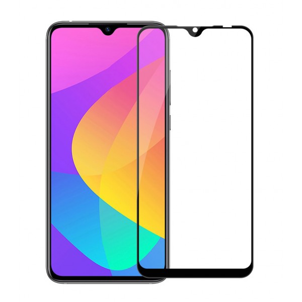 POWERTECH Tempered Glass 5D, Full Glue, Xiaomi Mi A3, μαύρο