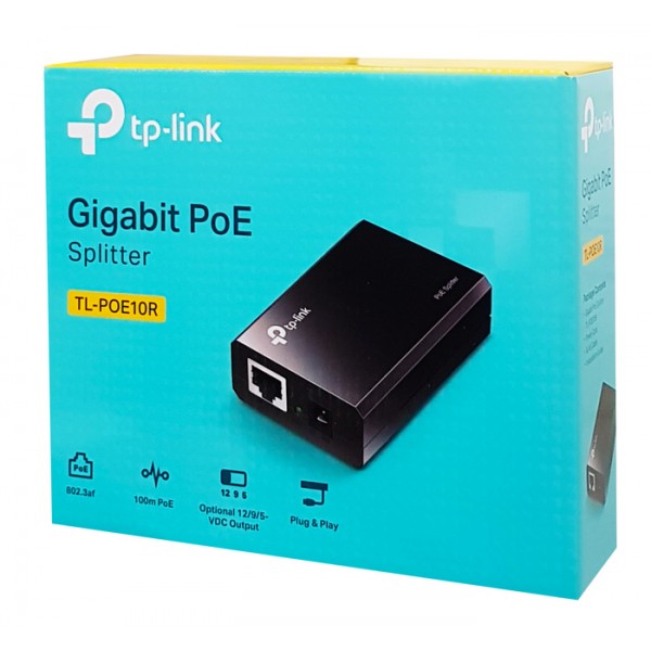 TP-LINK PoE splitter TL-POE10R, 2x 10/100/1000Mbps, Ver. 4.0