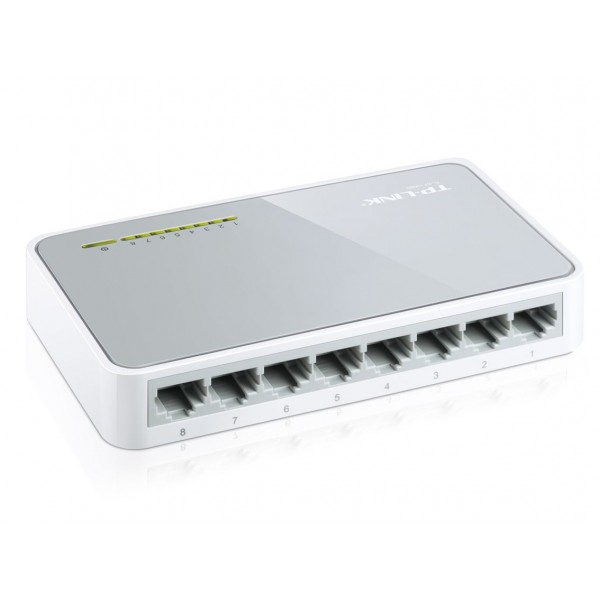 TP-LINK Desktop Switch TL-SF1008D, 8-port 10/100Mbps, Ver. 9.0