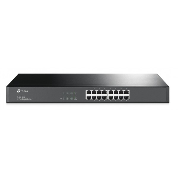 TP-LINK Rackmount Switch TL-SG1016, 12-port 10/100/1000Mbps, Ver. 13.0