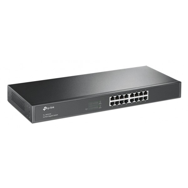 TP-LINK Rackmount Switch TL-SG1016, 12-port 10/100/1000Mbps, Ver. 13.0