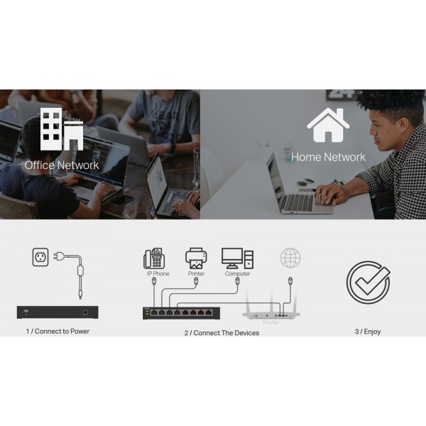 TP-LINK  Easy Smart Switch TL-SG105E,  5-Port Gigabit, Ver. 4.0