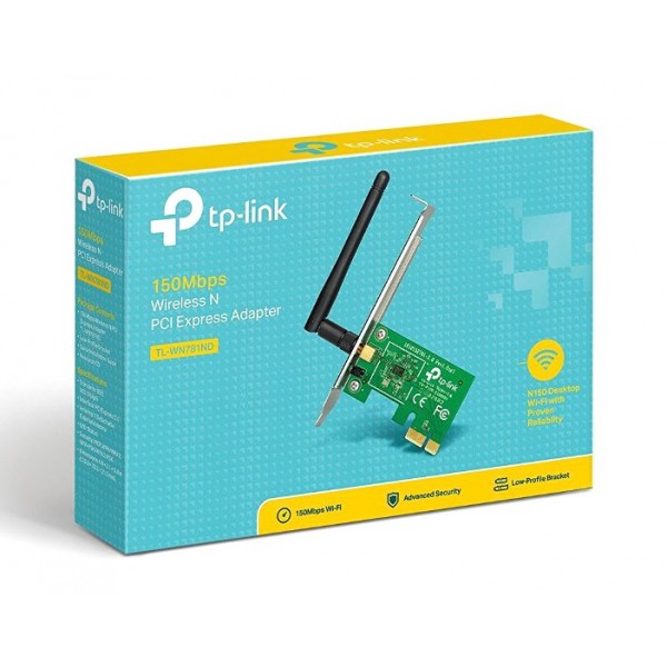 TP-LINK Ασύρματο N PCI Adapter TL-WN781ND, 150Mbps, WPA/WPA2, Ver. 3.0