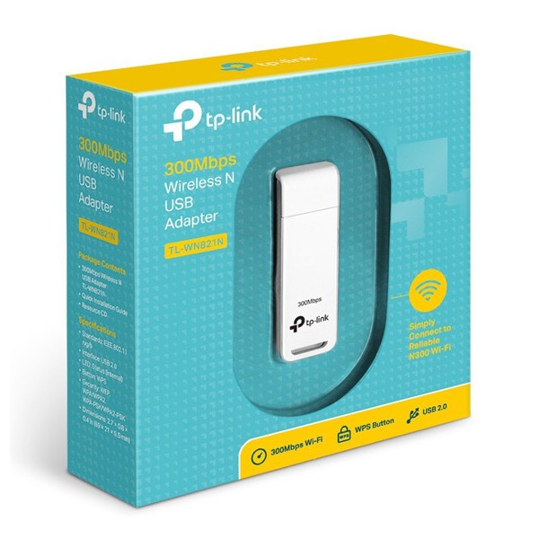 TP-LINK Ασύρματο USB Adapter TL-WN821N, 300Mbps, Ver. 6.0