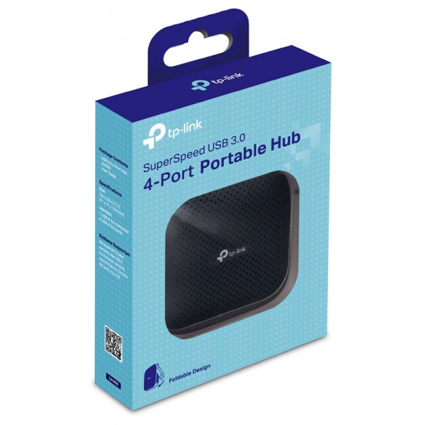 TP-LINK USB hub UH400 USB 3.0, 4x USB 3.0, Ver. 3.0, μαύρο