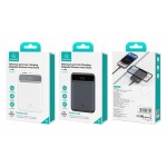 USAMS power bank US-CD214, 2x έξοδοι, wireless, 10000mAh, 20W, μαύρο