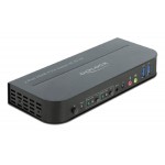 DELOCK HDMI KVM Switch 11481, USB 3.0, Audio, 4K60Hz, μαύρο