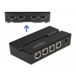 DELOCK USB 2.0 switch 11494, 4x USB Type B σε 4x USB, με μαγνήτη, μαύρο