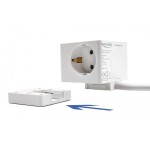 DELOCK πολύπριζο 11497, 3x schuko, USB-C & 2x USB, 16A, 1.5m, λευκό