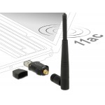 DELOCK USB2.0 WLAN stick με εξωτερική κεραία 12462, DFS+WPS, 2.4GHz+5GHz