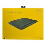 DELOCK mousepad για laptop με στήριγμα καρπού 12601, 320x420mm, μαύρο