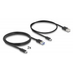 DELOCK HDMI KVM switch 18647 με 4x θύρες USB 5Gbps, 8K/30Hz, γκρι