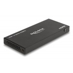 DELOCK HDMI splitter 18652 με downscaler πλήκτρο, 4 σε 1, 4K/60Hz, μαύρο