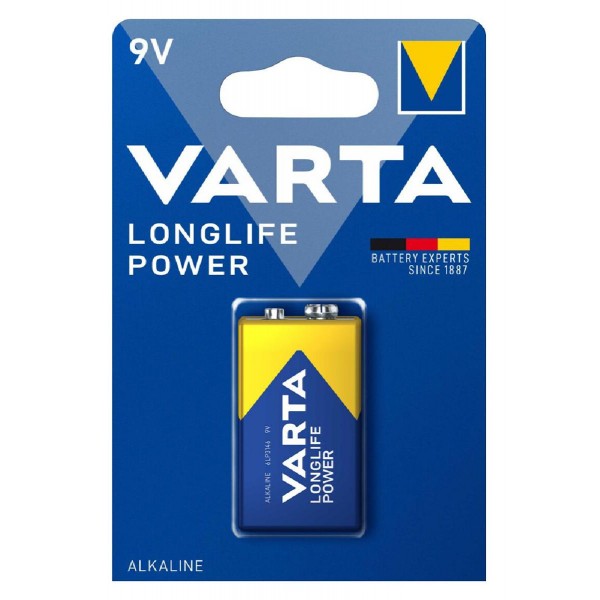 VARTA αλκαλική μπαταρία Longlife Power, 9V, 1τμχ