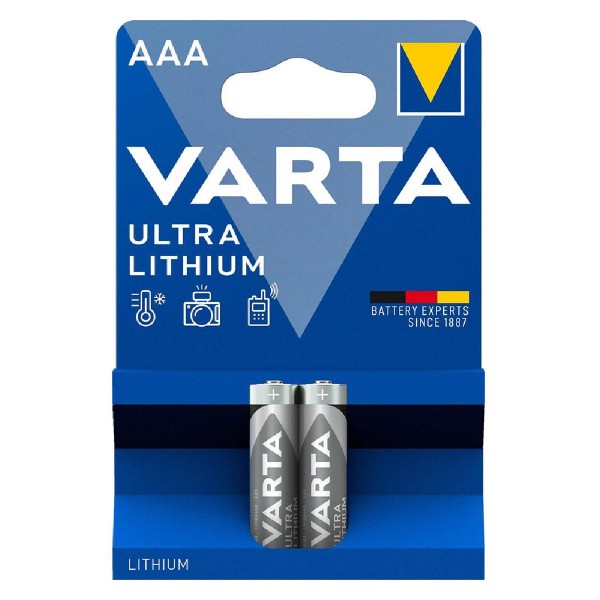 VARTA μπαταρίες λιθίου Ultra, AAA, 1.5V, 2τμχ