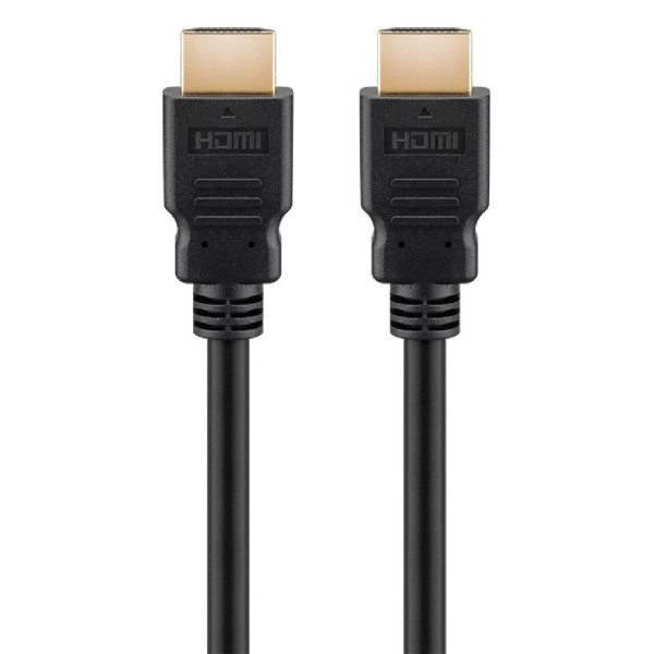 GOOBAY καλώδιο HDMI 2.1 με Ethernet 41081, ARC, 30AWG, 8K, 0.5m, μαύρο