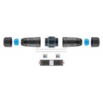 GOOBAY αδιάβροχος σύνδεσμος RJ45 Cat 6A 44416, IP68, μαύρο