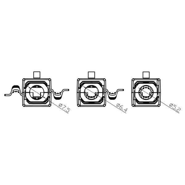 GOOBAY βύσμα RJ45 CAT 6 UTP 44738, tool-free, λευκό