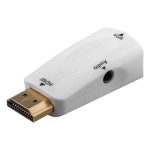 GOOBAY αντάπτορας HDMI σε VGA & 3.5mm 44793, 1080p, λευκός