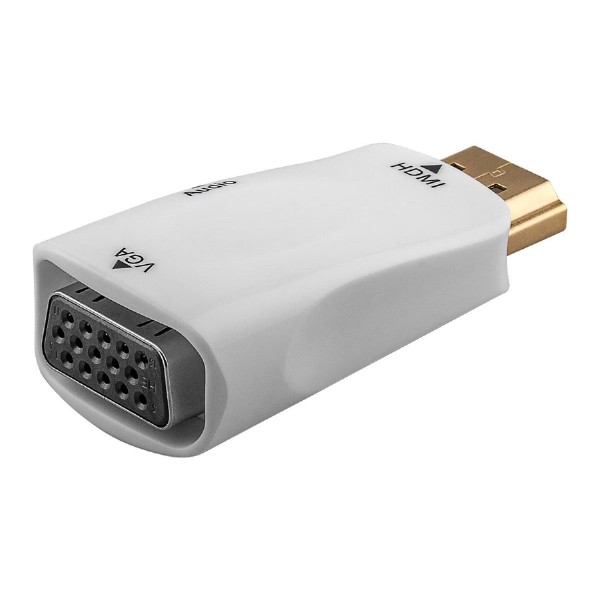 GOOBAY αντάπτορας HDMI σε VGA & 3.5mm 44793, 1080p, λευκός