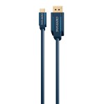 CLICKTRONIC καλώδιο DisplayPort σε USB Type-C 44931, 4K/60Hz, 1m, μπλε